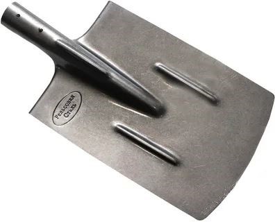 Лопата штыковая NA1696 прямоугольная рельсовая сталь с ребрами жесткости Садовита б/ч