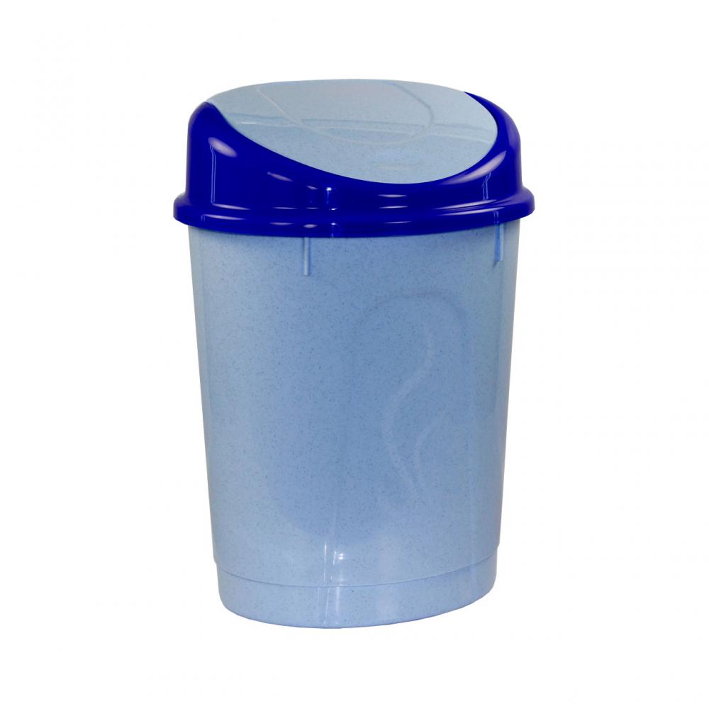 Контейнер для мусора 12л(овальный) голубой