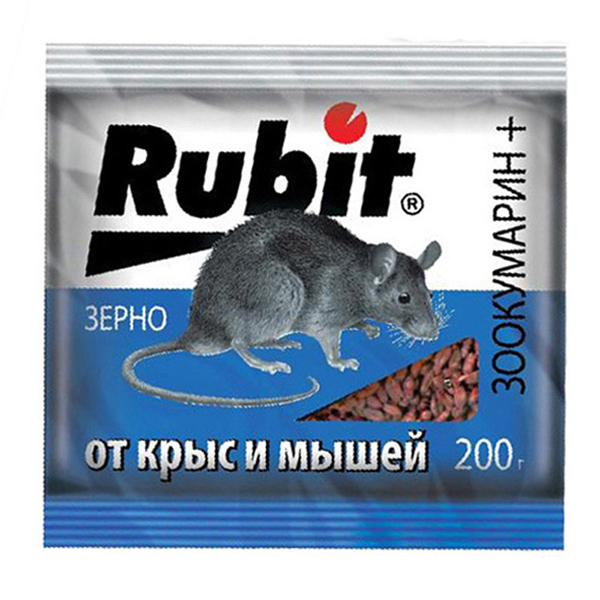 Зоокумарин Рубит+зерно 200гр (30)