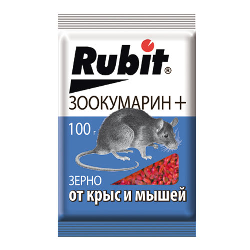 Зоокумарин Рубит+зерно 100гр (50)