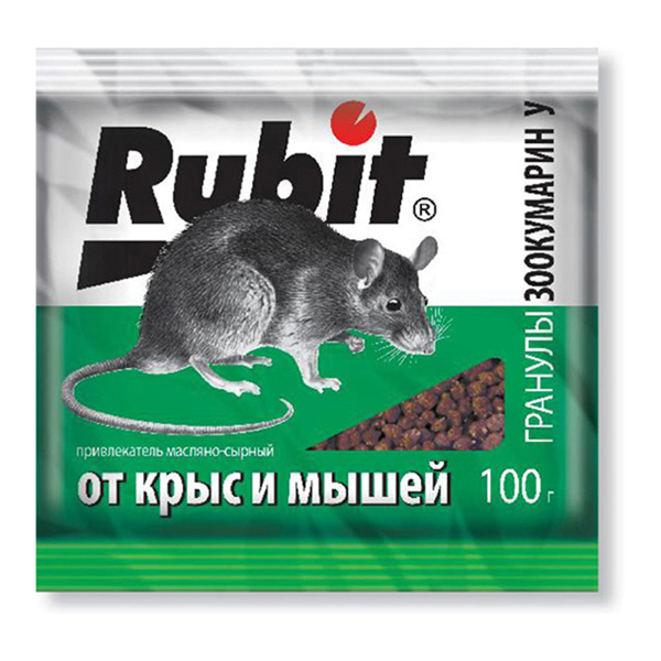 Зоокумарин Рубит+гранулы 100г У (сырный) (50)